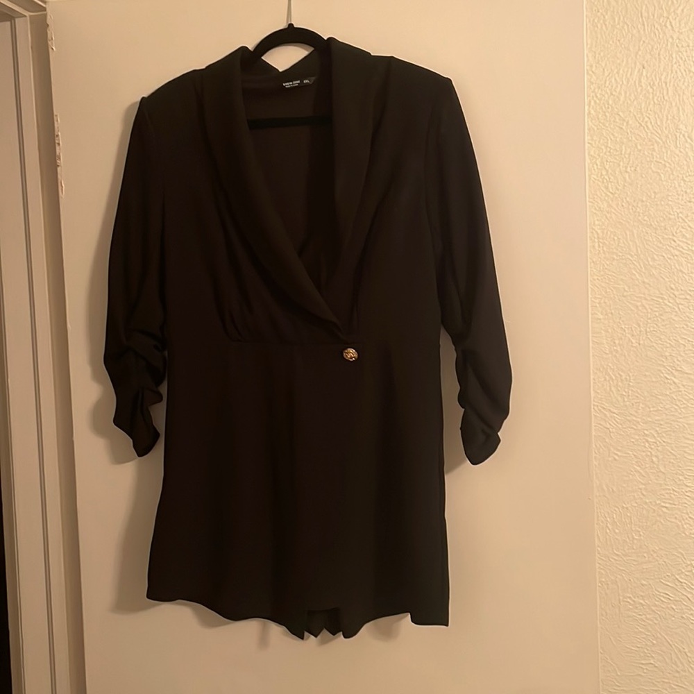 NWOT SHEIN Curve Tuxedo Romper